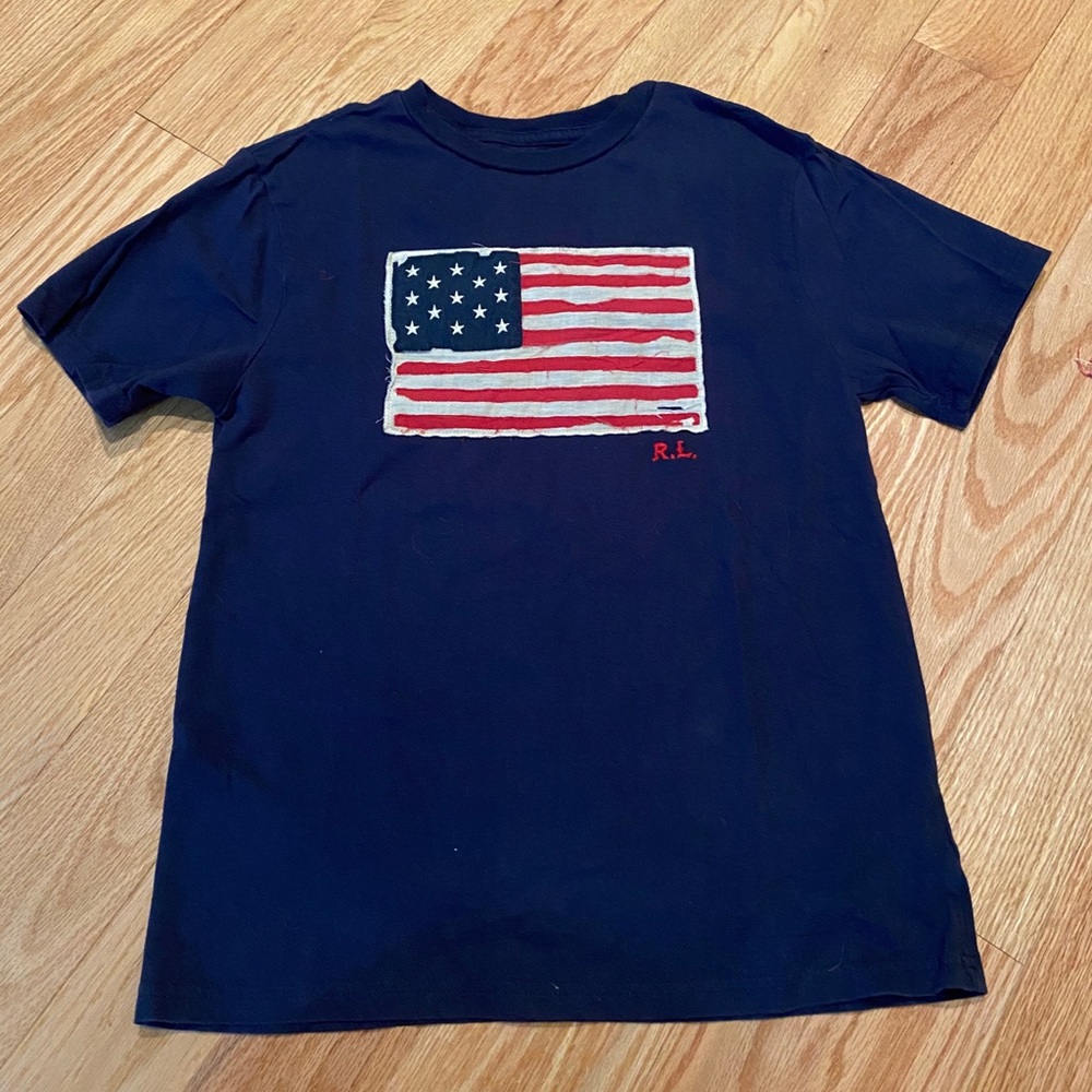 Polo Ralph Lauren youth M 10/12 Flag Tee